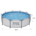bestway karkassbassein 305 x 76 cm 56406