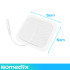 Isomedix geel-elektroodid 20 tk, 50 x 50 mm, 2,0 mm pin-liides