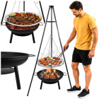 Aiagrill-kolmjalg KAMINER koos lõkkeaseme ja riputatava grillrestiga, 167 × 58 cm