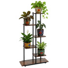 Gardlov 6-tasandiline metallist loft-stiilis lillealus taimedele, 60 x 20 x 113 cm