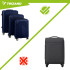 3 viename lagaminų rinkinys – tamsiai mėlynas Trizand 26664