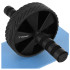 Kõhulihaste treeningratas koos põlvealuse EVA-matiga, must, TRIZAND ABS Roller Wheel, 28 cm
