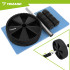 Kõhulihaste treeningratas koos põlvealuse EVA-matiga, must, TRIZAND ABS Roller Wheel, 28 cm
