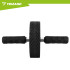Kõhulihaste treeningratas koos põlvealuse EVA-matiga, must, TRIZAND ABS Roller Wheel, 28 cm