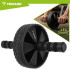 Kõhulihaste treeningratas koos põlvealuse EVA-matiga, must, TRIZAND ABS Roller Wheel, 28 cm