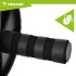 Kõhulihaste treeningratas koos põlvealuse EVA-matiga, must, TRIZAND ABS Roller Wheel, 28 cm