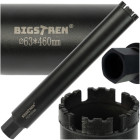 Teemantkroonpuur Bigstren betooni, asfaldi, keraamilise graniidi, kivi ja graniidi jaoks, 1.1/4 UNC, 63×450 mm, 27082