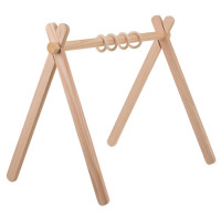 Hariv puidust mängukaar Baby Gym Kruzzel 0+, 4 riputusrõngast, 64 x 43 x 52 cm