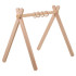 Hariv puidust mängukaar Baby Gym Kruzzel 0+, 4 riputusrõngast, 64 x 43 x 52 cm