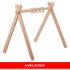 Hariv puidust mängukaar Baby Gym Kruzzel 0+, 4 riputusrõngast, 64 x 43 x 52 cm