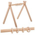 Hariv puidust mängukaar Baby Gym Kruzzel 0+, 4 riputusrõngast, 64 x 43 x 52 cm