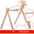 Hariv puidust mängukaar Baby Gym Kruzzel 0+, 4 riputusrõngast, 64 x 43 x 52 cm