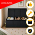 Mänguasjakast Kruzzel, must, XXL 132 l, 94 x 39 x 35 cm