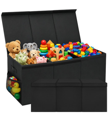 Mänguasjakast Kruzzel, must, XXL 132 l, 94 x 39 x 35 cm