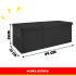 Mänguasjakast Kruzzel, must, XXL 132 l, 94 x 39 x 35 cm
