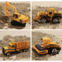 TIR-treileri komplekt 6 auto ja ehitusmasinaga 22481