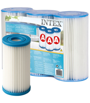 Basseinipumba A-tüüpi filter, 3-osaline komplekt, basseini filtrikassett, INTEX 29003