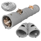 Interaktiivne kassi tunnel ja hubane majake Purlov 2-in-1, 120 x 25 cm