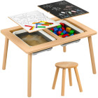 Puidust sensoorne mängulaud koos tooliga KRUZZEL 26366 XL