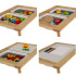 Puidust sensoorne mängulaud koos tooliga KRUZZEL 26366 XL