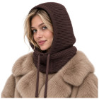 Naiste talvine balaclava-kapuuts, pruun – Glimz 3in1