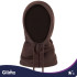 Naiste talvine balaclava-kapuuts, pruun – Glimz 3in1
