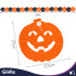 Halloweeni kõrvitsagirland Glimz 3m