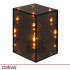 Peegelpinnaga 3D-LED-latern – kuup, Zortiva, 10 x 10 x 15 cm