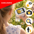 Hariduslik digitaalne taskumikroskoop lastele Kruzzel, valge, 1000x, 2 MP