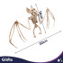 Nahkhiire luukere – halloweenikaunistus GLIMZ 30 cm