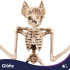 Nahkhiire luukere – halloweenikaunistus GLIMZ 30 cm