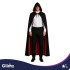 Kahepoolne vampiirikostüümi keep GLIMZ, must/punane, 175 cm