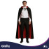 Kahepoolne vampiirikostüümi keep GLIMZ, must/punane, 175 cm