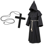 Munga kostüüm Glimz – Halloween, kapuuts, rist, 130 cm