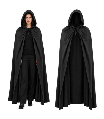 Kapuutiga must keep Halloweeni kostüüm Glimz 172 cm