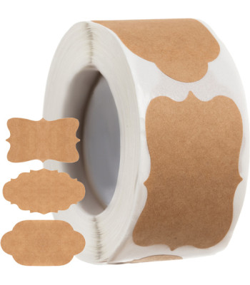 Isekleepuvad sildid Ruhhy – 300 tk, 3 × 5 cm