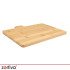 Zortiva bambusest lõikelaudade komplekt metallist hoidikuga, 4 tk, 280 x 200 x 12 mm