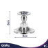 Hõbedased lauaküünlajalad GLIMZ, 2 tk, 8 cm