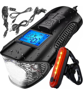LED-jalgrattalamp koos rattakompuutriga 23680