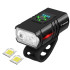 USB-laetavate LED-jalgrattatulede komplekt koos tagatulega 4T6