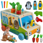 Puidust Montessori sorteerimisauto – KRUZZEL 26250