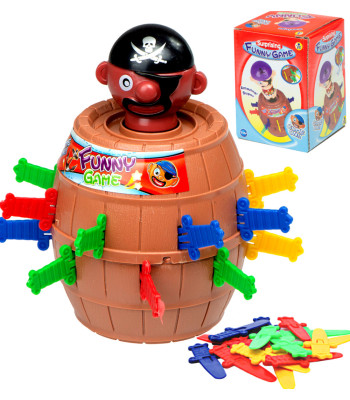 Crazy Pirate Barrel Arcade Game Stab for Pirate 9 x 9 x 12,5 cm