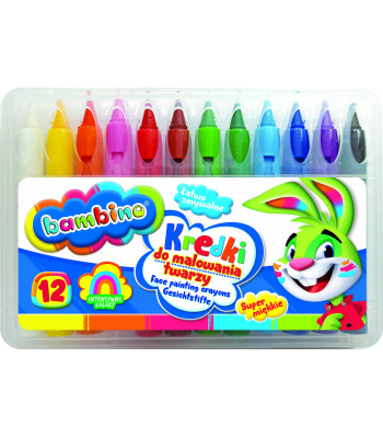 BAMBINO pliiatsid näomaalinguteks 12 värvitoonis