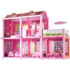 Dollhouse Large Villa nukuga, mis tuleb kokku panna