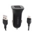 Auto laadija Dual USB + Lightning