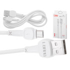 L-BRNO "Micro USB" kiirlaadimiskaabel, valge