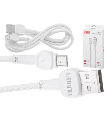 L-BRNO "Micro USB" kiirlaadimiskaabel, valge