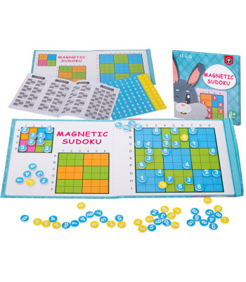 Magnetiline sudoku puzzle mäng
