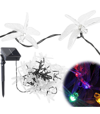 Solar Dragonfly aiavalgustid 6,5 m 30LED mitmevärvilised