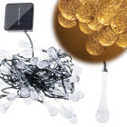 Päikesepatareiga aialambid 6,5M 30LED soe valge
